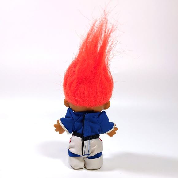 Russ Troll Orange Hair and Football Uniform / Clothes #1 with Shoes 5" Figure - Picture 2 of 3